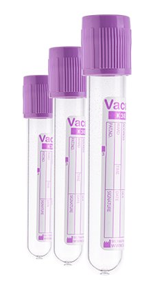 Пробірка VACUSEL з бузковою кришкою, K3EDTA, 1 мл